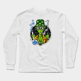 Alien - Stoner - Weed Long Sleeve T-Shirt